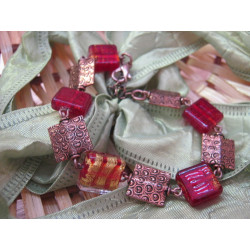 Bracelet - coiled beads...