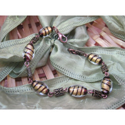 Bracelet - coiled beads...