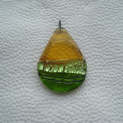 Glass pendants larger alone
