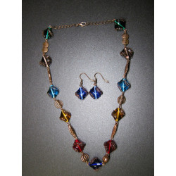 Set - necklace + earrings