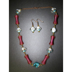 Set - necklace + earrings