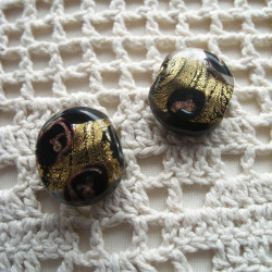 Piece coiled beads - gold